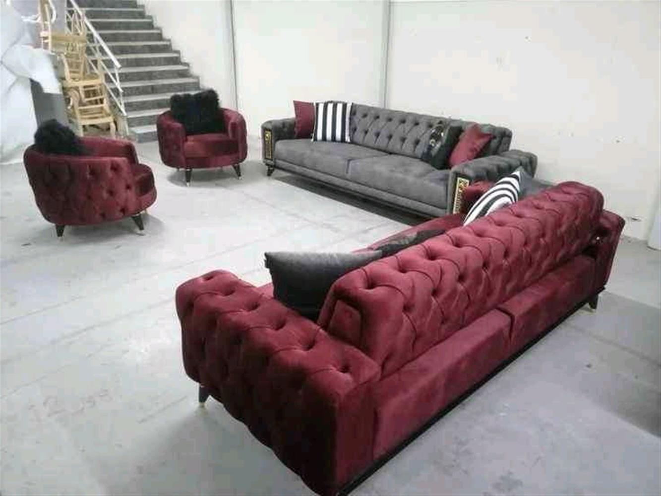 Set of fabric set chair