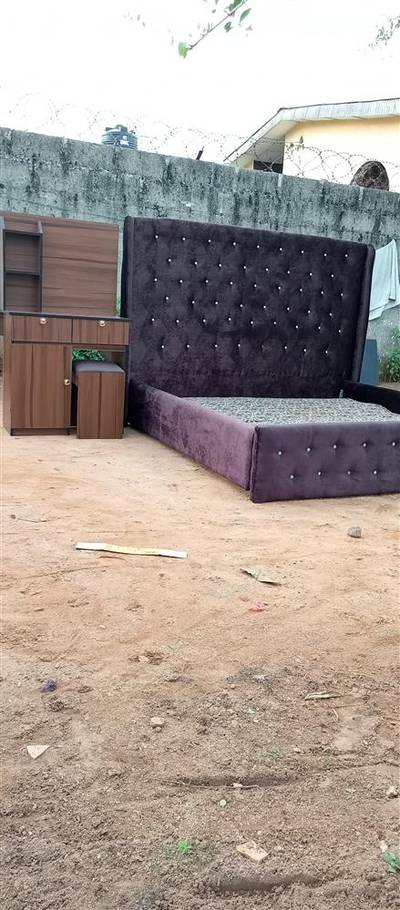 King size bed with dressing mirror