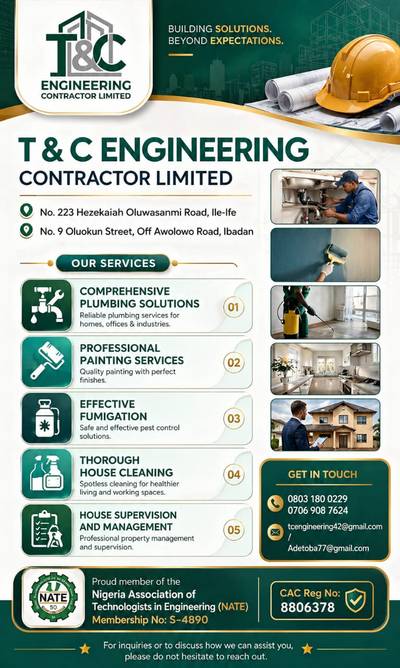 T&C Plumbing and Engineering Contractor