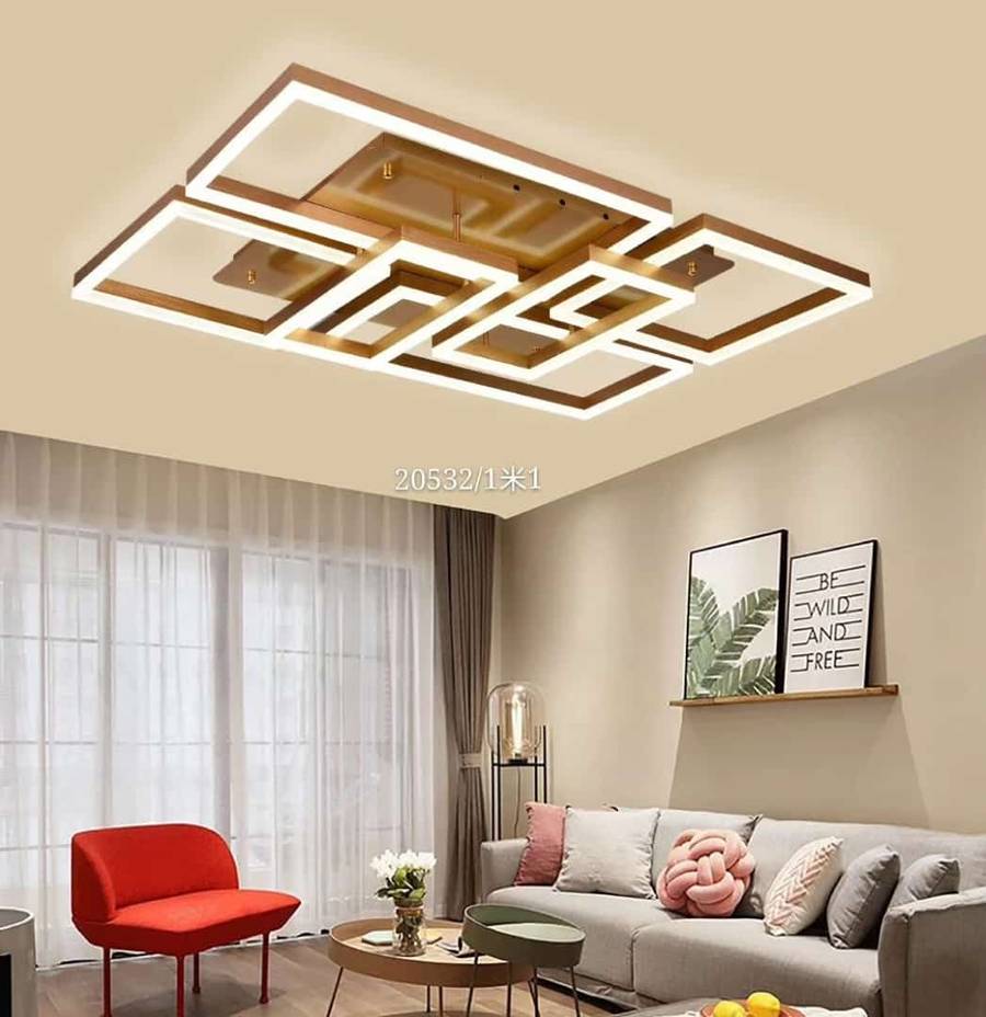 Master room flush chandelier