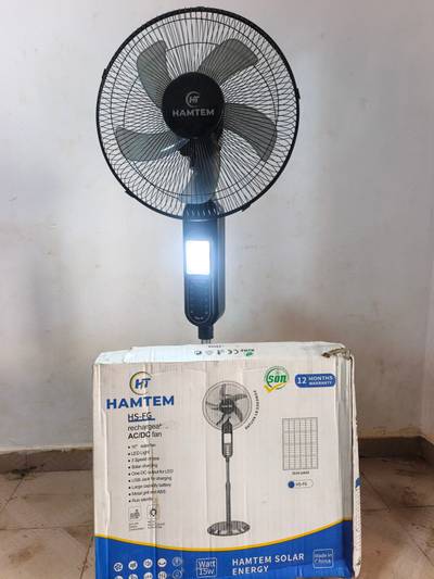 HAMTEM Rechargeable Solar Fan