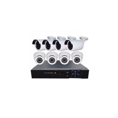 8channel DVR, CCTV Camera 4 Indoor + 4outdoor Camera