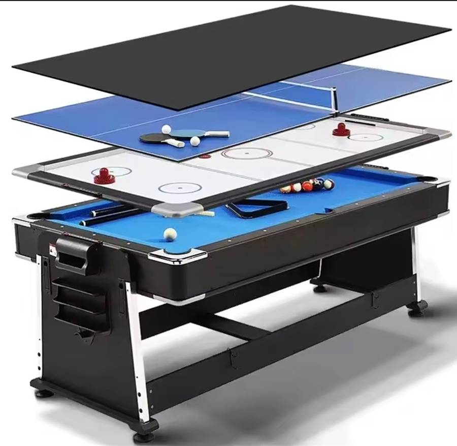 Original brand new 4 in 1 snooker table with air hockey and the tennis board and dining. Payments on delivery.