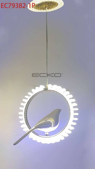 Drop light with bird design