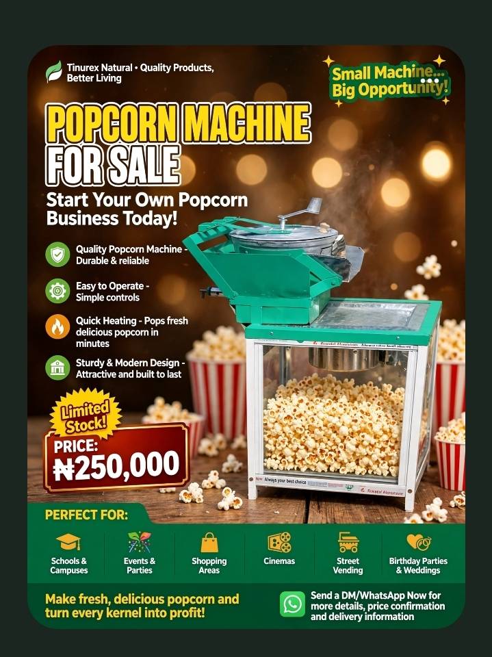 GAS POPCORN MACHINE