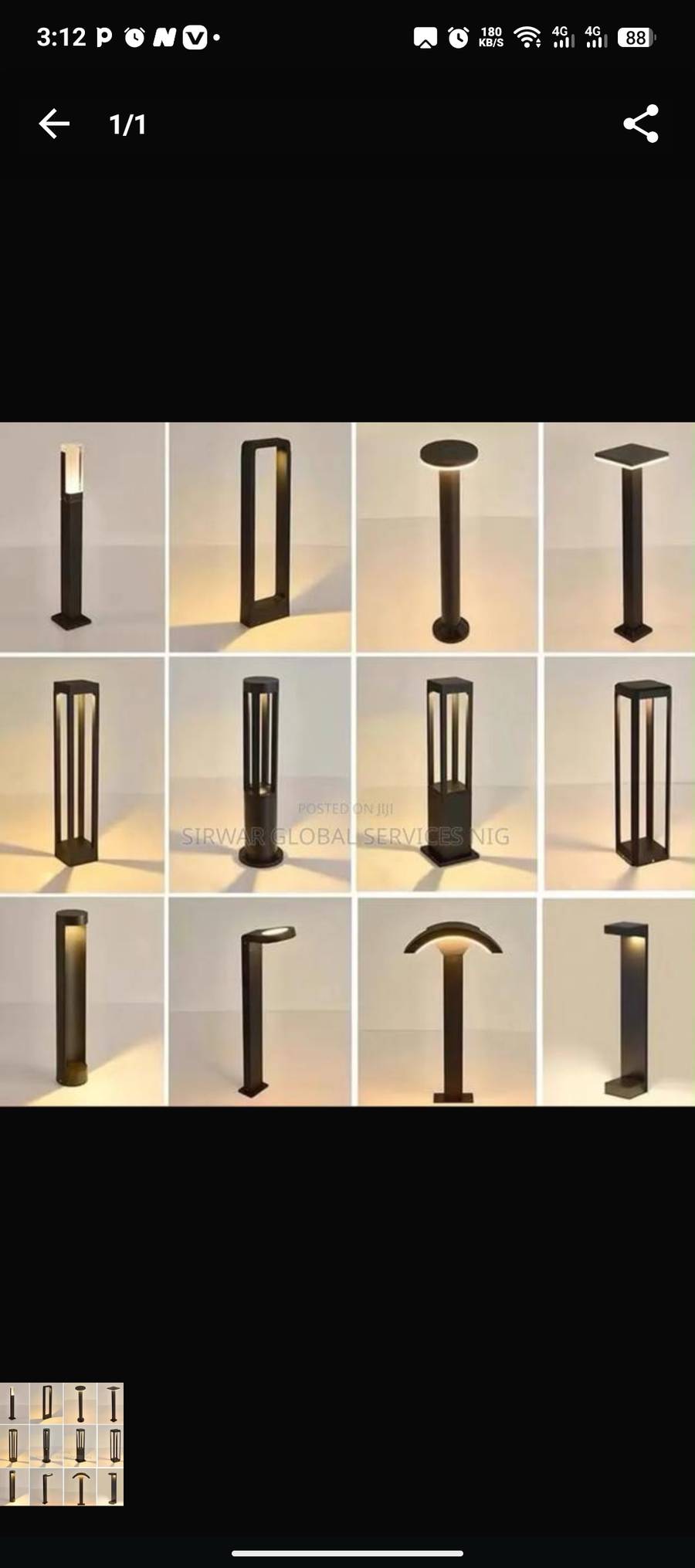 Modern led garden light
