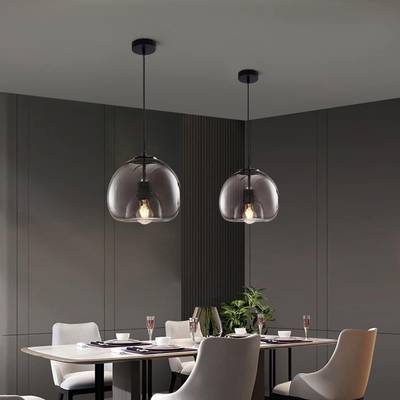 Glass pendant light