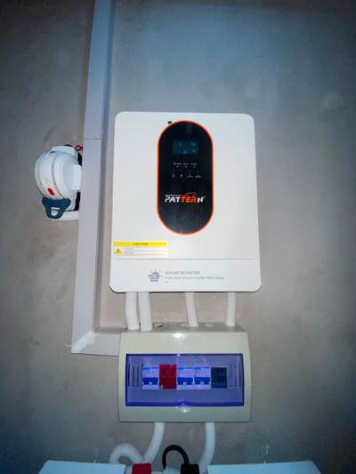 4kva/4.5kwhr with 4 pieces of 590watt solar setup