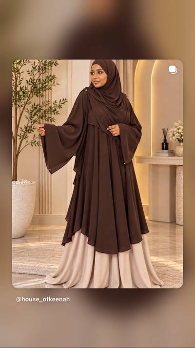 Malikah double chiffon dress