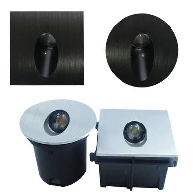 Aluminum and plastic step light available