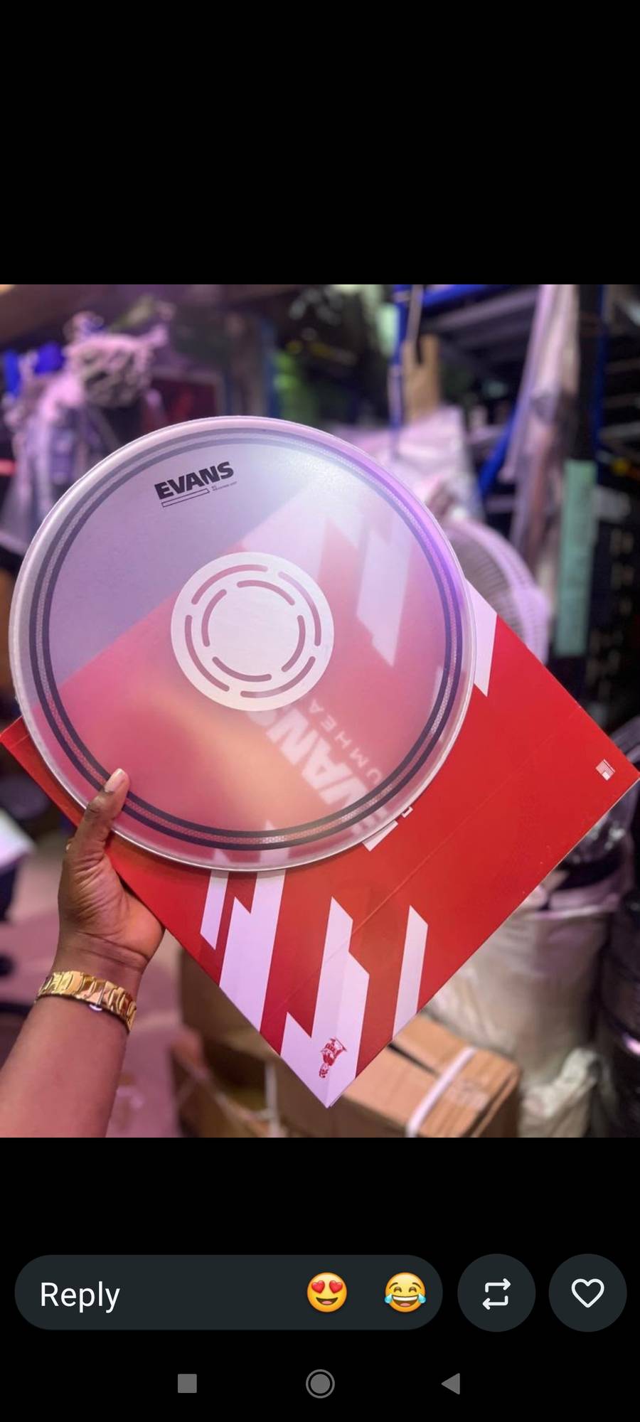 Evans drum vellum