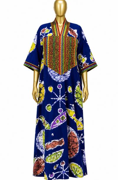 Beaded Adire kaftan