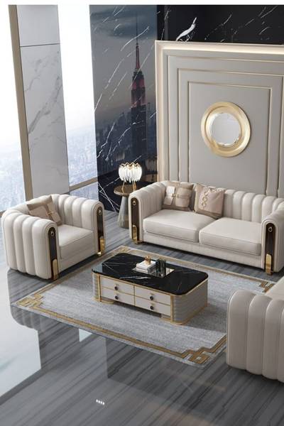 🤍 ROYAL WHITE LUXURY SOFA - EXECUTIVE CLASS 🤍  Pure luxury, no filter!