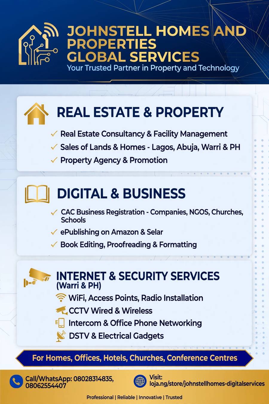 Internet , CCTV Camera and DSTV Installation