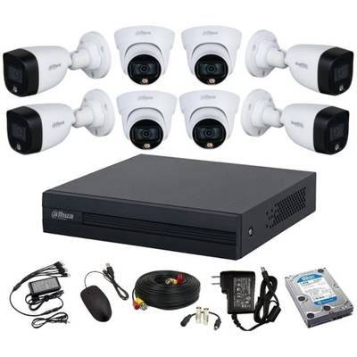 8 channels CCTV camera installation