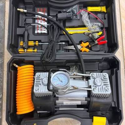 Double Cylinder Tyre Inflator Kit, (Grade A),Cars and Busses