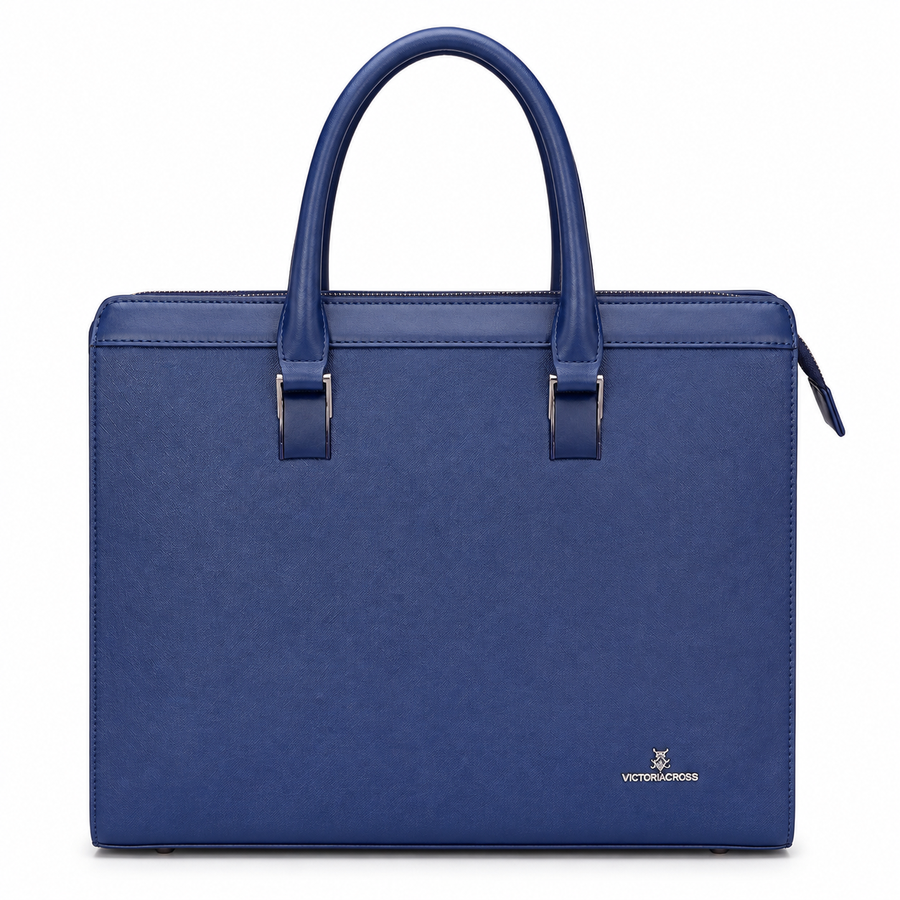 Premium Navy Blue Laptop Business Bag / Executive Briefcase