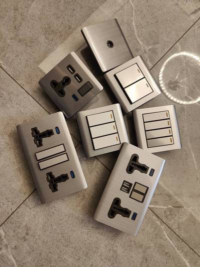 Stainless switch and socket available