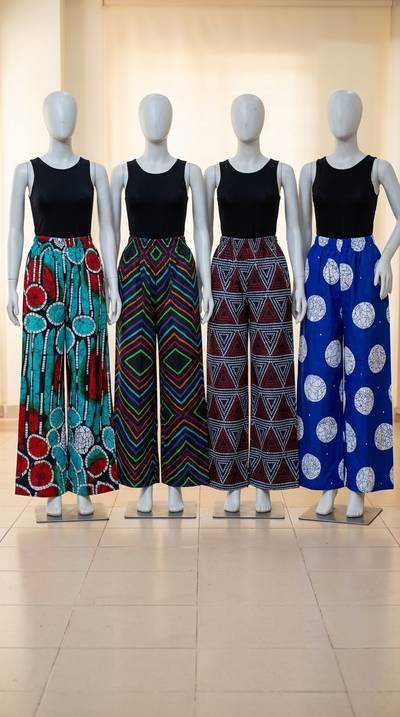 Ankara Wide-Leg Palazzo Trousers