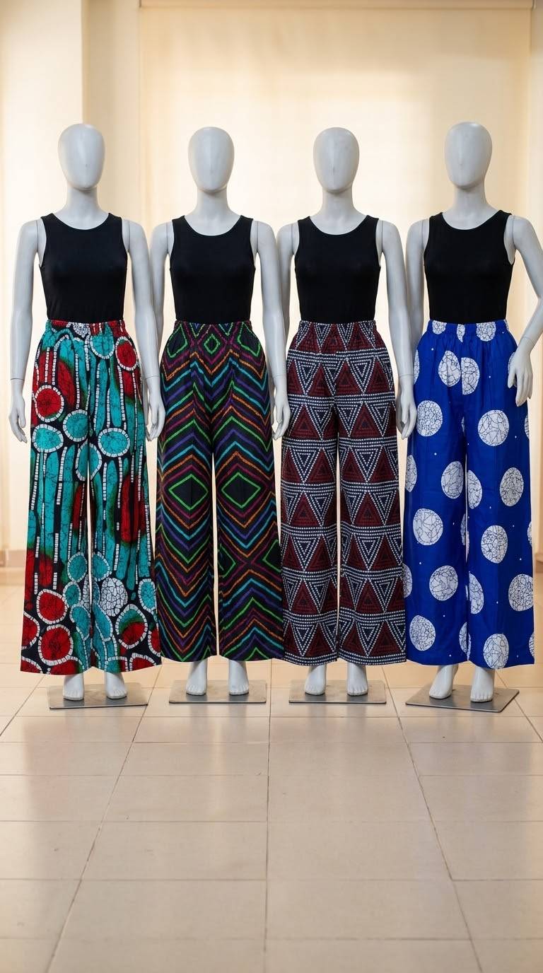 Ankara Wide-Leg Palazzo Trousers