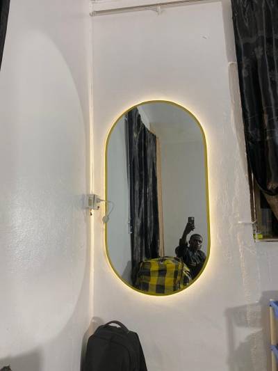 Teddy bear mirror with light 2ft by 4ft