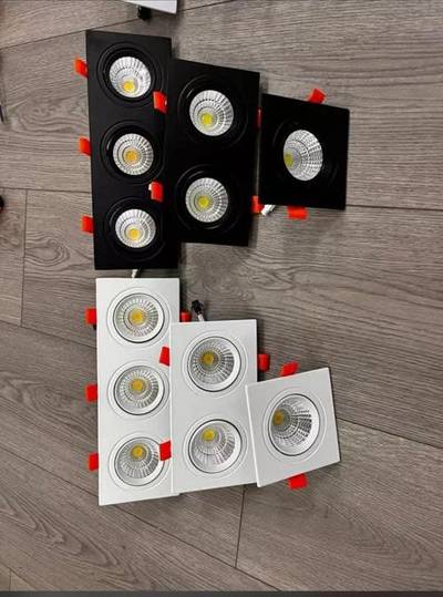 Square spot light available, single, 2in1, 3in1