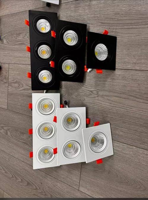 Square spot light available, single, 2in1, 3in1