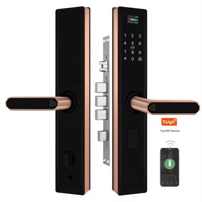 Smart Door Lock With Fingerprint, Passcode, Cards, keys and App
