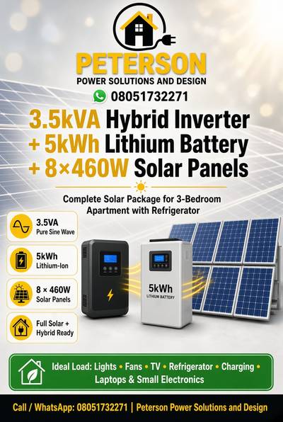 3.5KVA inverter with solar package