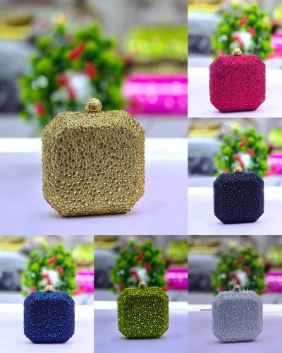 Quality stone clutch purse