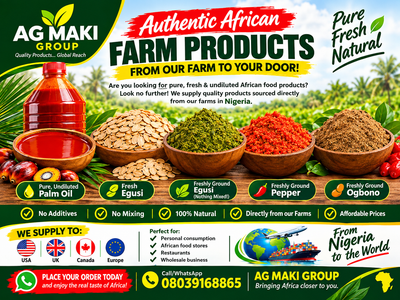 OGBONO EGUISI, PEPPER AND OTHER AFRICAN FOOD