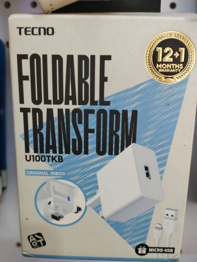Tecno foldable transform original charger