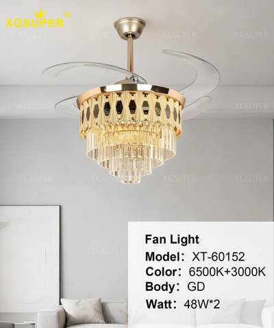 Crystal Fan chandelier