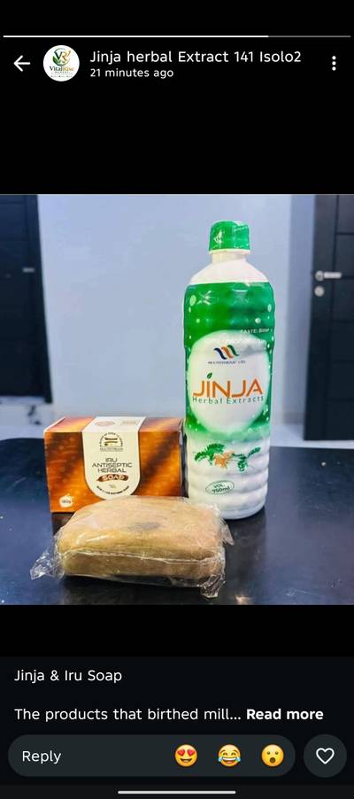Jinja herbal extract and Iru soap