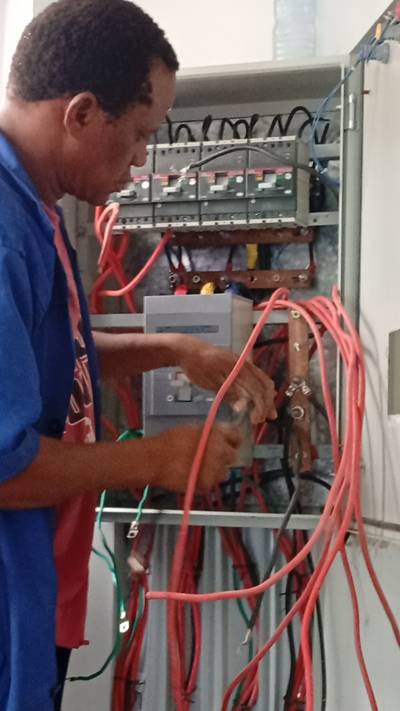 Electrical installations - transformers, street lightning, house conduit wiring, industrial wiring, Solar Installations and general Electrical maintenance and power management.
