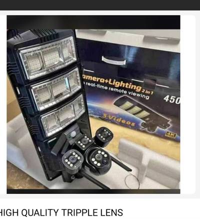 Solar CCTV camera double Len