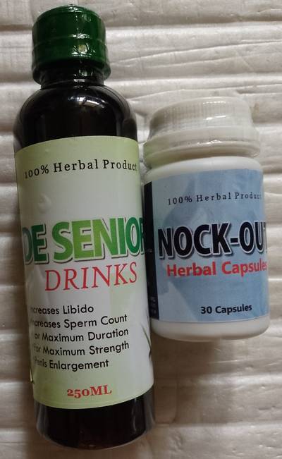 De Senior Men Drink+ Nock Out Capsule for Penis Enlargement
