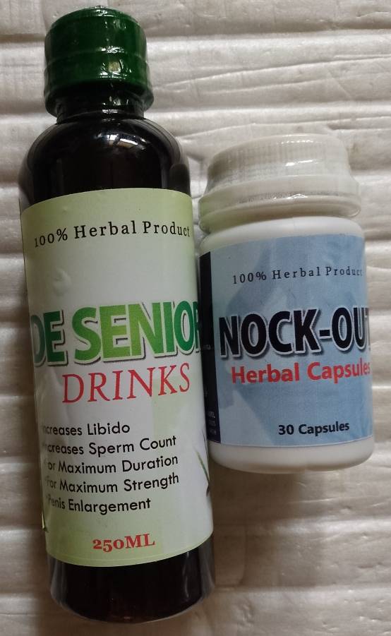 De Senior Men Drink+ Nock Out Capsule for Penis Enlargement