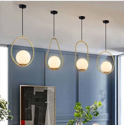 Gold drop glass light E27