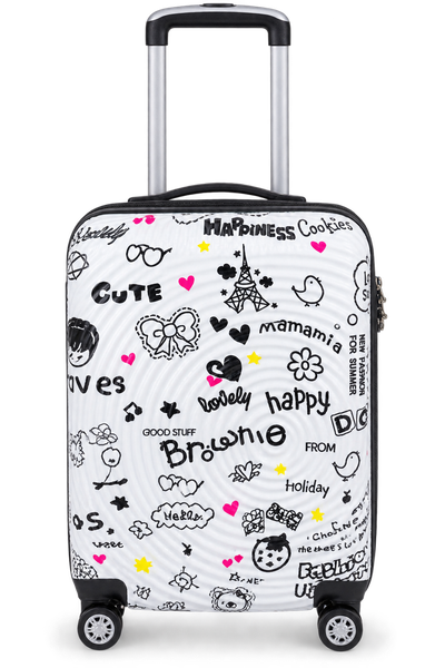 Shell Trolley Luggage – Black (Medium)