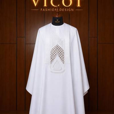 Agbada Men's wear - white