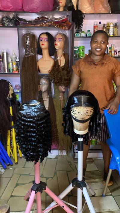 Sales on revamping of wigs and wigging