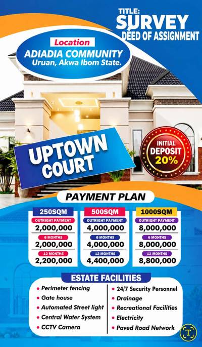 THE UPTOWN COURT ESTATE LANDS FOR SALE