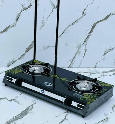 Glass top gass burner