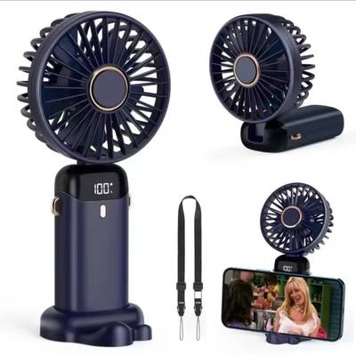 Rechargeable Portable LED Digital Handheld Fan