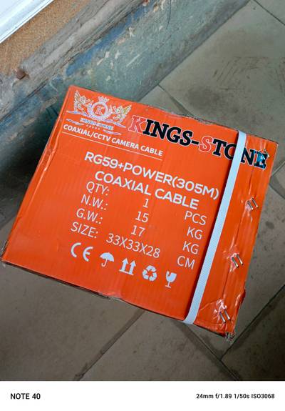 RG59 cable with power