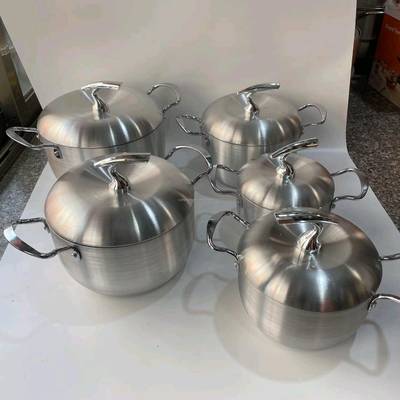 Apple shape Aluminium cookware set