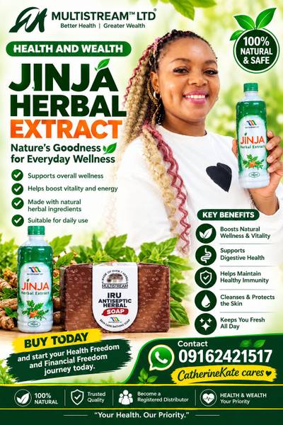 healthy herbal products - Jinja herbal extract, irusoap , jigsmur, bioferox herbal products