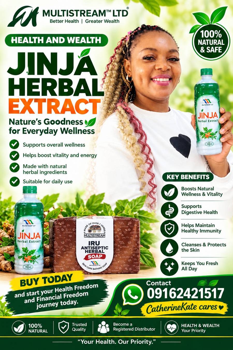healthy herbal products - Jinja herbal extract, irusoap , jigsmur, bioferox herbal products