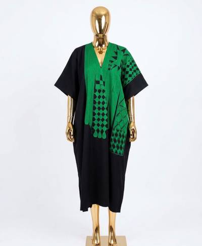 Well embroidered and stoned kaftan